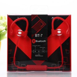 Ear Hook Wireless Bluetooth Stereo Sports Headset BT7 (Red)
